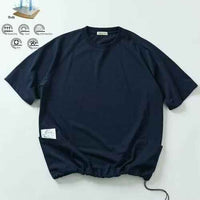 日本直送Drymix Dry Mix Relax Fit Side Pocket Crew Neck Tee