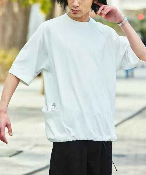 日本直送Drymix Dry Mix Relax Fit Side Pocket Crew Neck Tee