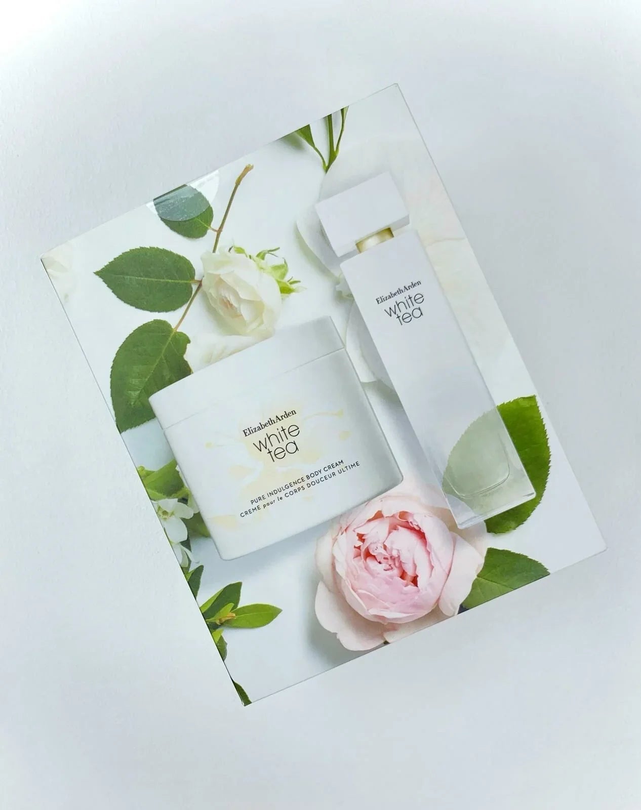 ELIZABETH ARDEN WHITE TEA Set伊麗莎白雅頓白茶2件套:白茶淡香100ml+白茶身體霜400ml - HLY &amp; CHOCCICO