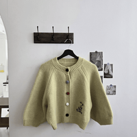 韓國直送Embroidered Charm Cardigan HLY & CHOCCICO