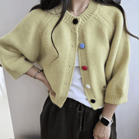 韓國直送Embroidered Charm Cardigan HLY & CHOCCICO