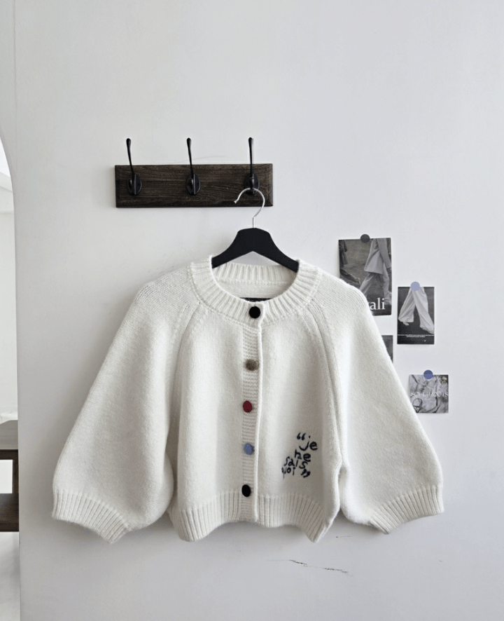 韓國直送Embroidered Charm Cardigan HLY & CHOCCICO