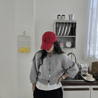 韓國直送Embroidered Charm Cardigan HLY & CHOCCICO