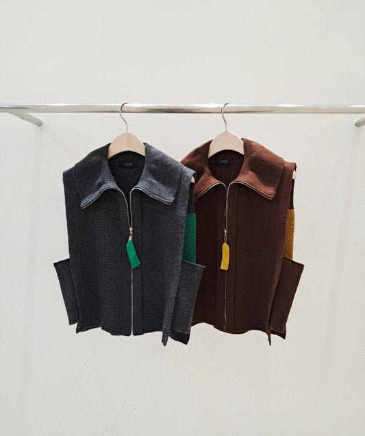 韓國直送Embroidered Vest - HLY & CHOCCICO