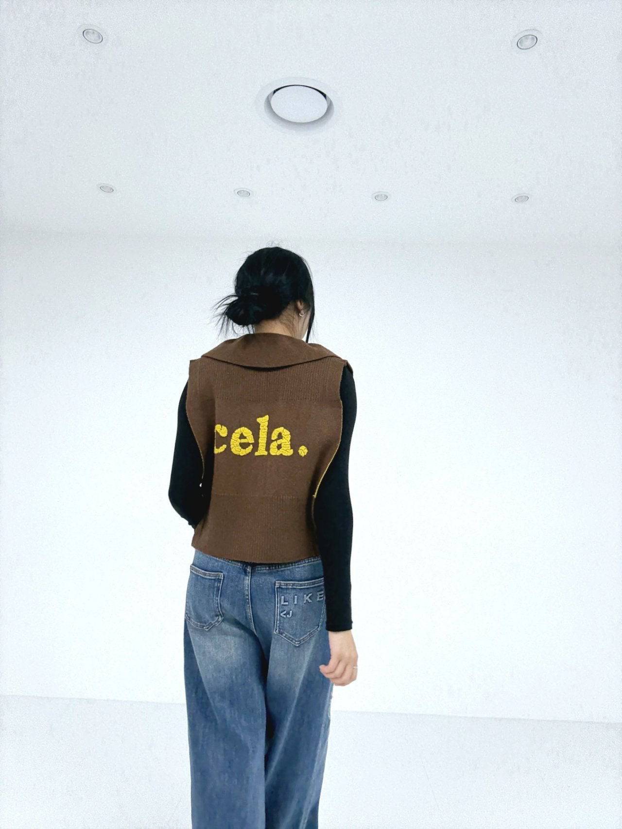 韓國直送Embroidered Vest - HLY & CHOCCICO