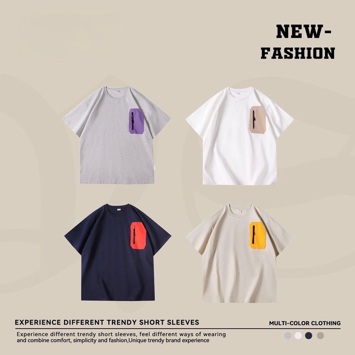 韓國直送Experience Diffrent Trendy Short Sleeves HLY & CHOCCICO