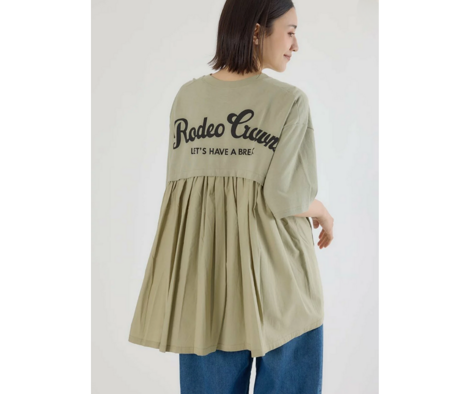 日本直送Rode Crown Back Gathered Docking T-Shirt