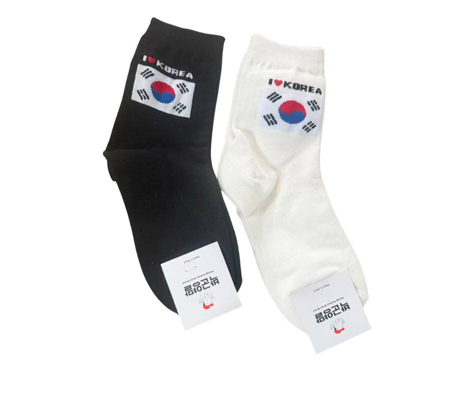 🌟現貨🌟韓國製Parkgoon Korea Logo 襪  (1套2對) - HLY &amp; CHOCCICO