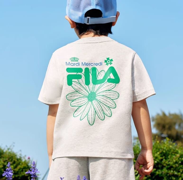 FILA x MARDI Kids Tee 聯名印花兒童短袖 - HLY & CHOCCICO