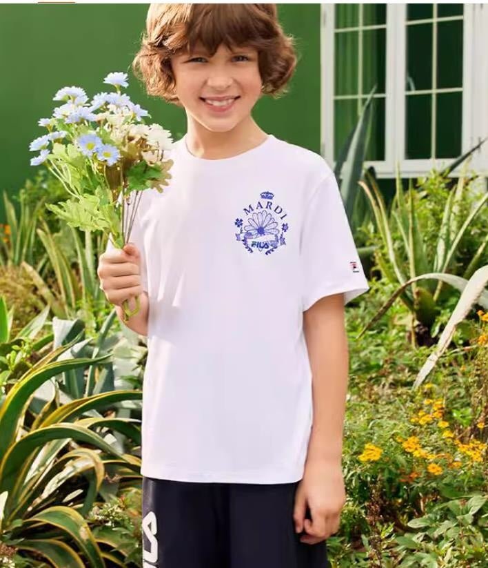 FILA x MARDI Kids Tee 聯名印花兒童短袖 - HLY & CHOCCICO
