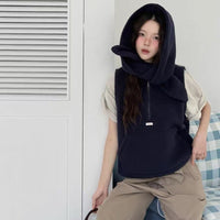 韓國直送Fleece Hooded Vest - HLY & CHOCCICO