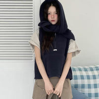 韓國直送Fleece Hooded Vest - HLY & CHOCCICO