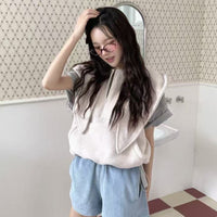 韓國直送Fleece Hooded Vest - HLY & CHOCCICO