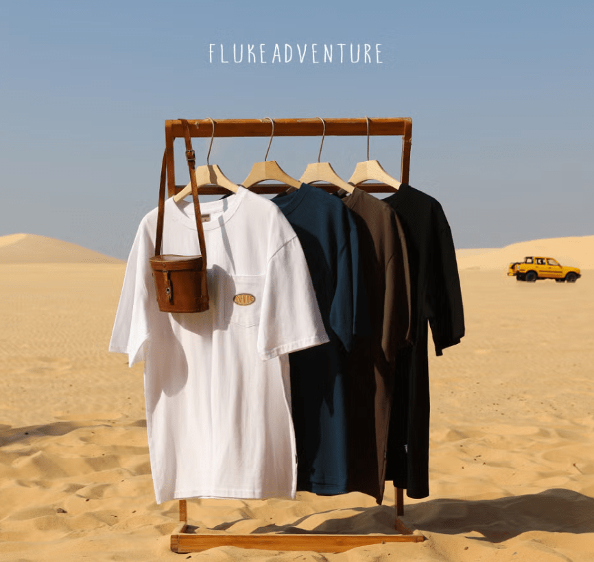 韓國直送Fluke Adventure Trucker Pocket Short Sleeve Tee - HLY &amp; CHOCCICO