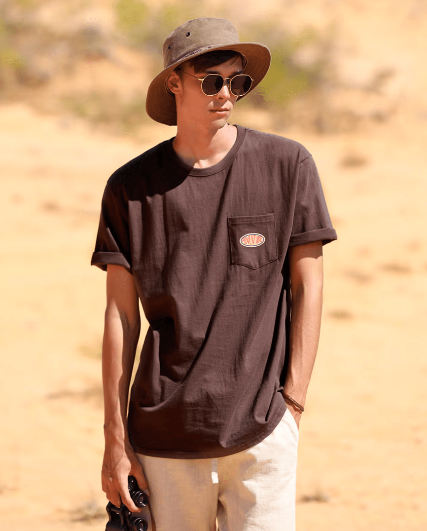 韓國直送Fluke Adventure Trucker Pocket Short Sleeve Tee - HLY &amp; CHOCCICO