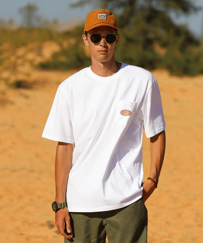 韓國直送Fluke Adventure Trucker Pocket Short Sleeve Tee - HLY &amp; CHOCCICO