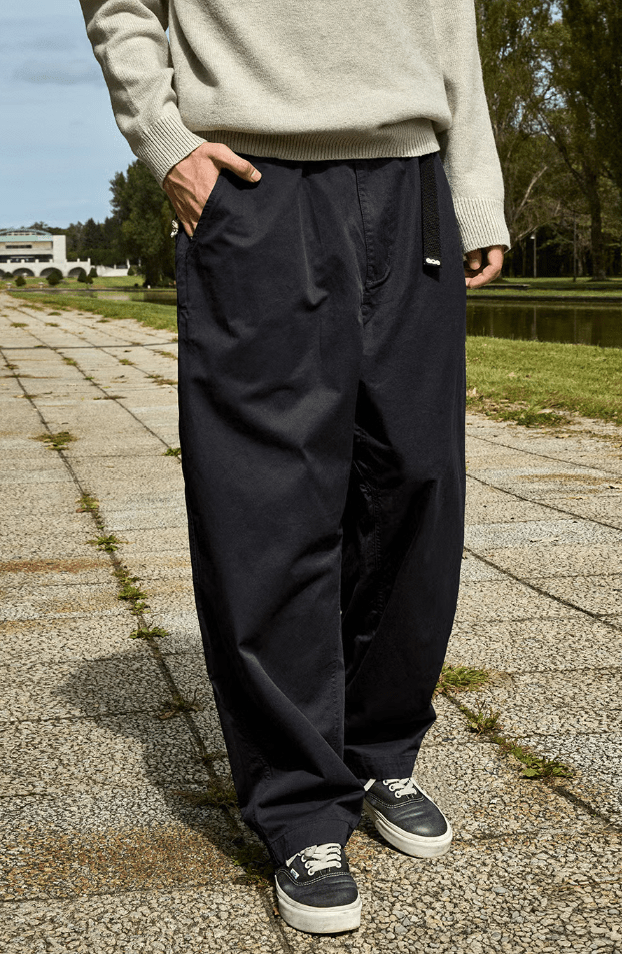 韓國直送Fluke Bandana Hidden Pocket Wide Chino Pants - HLY &amp; CHOCCICO