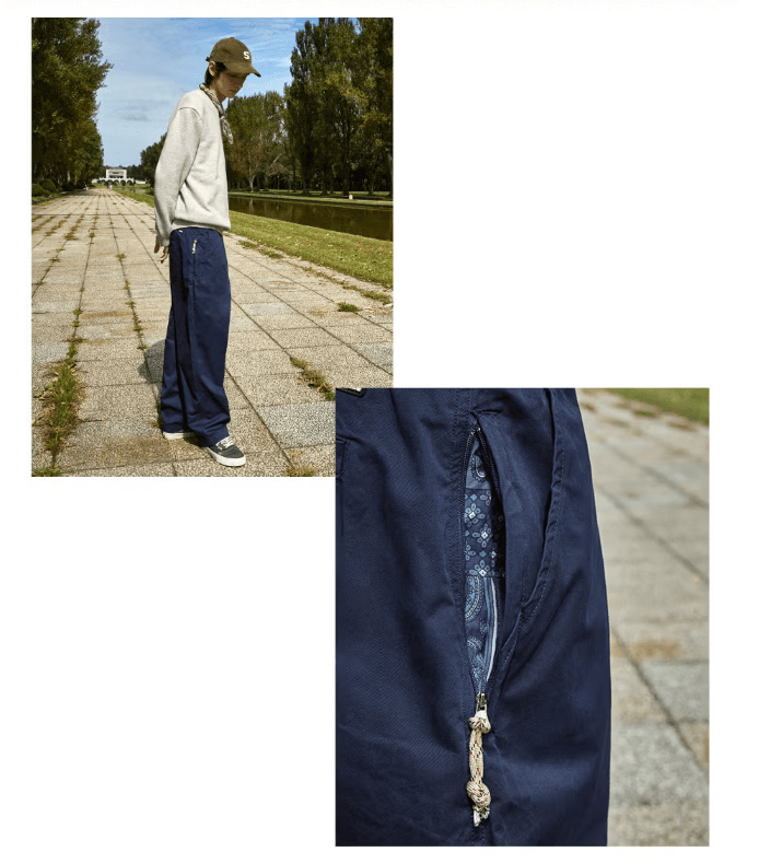 韓國直送Fluke Bandana Hidden Pocket Wide Chino Pants - HLY &amp; CHOCCICO
