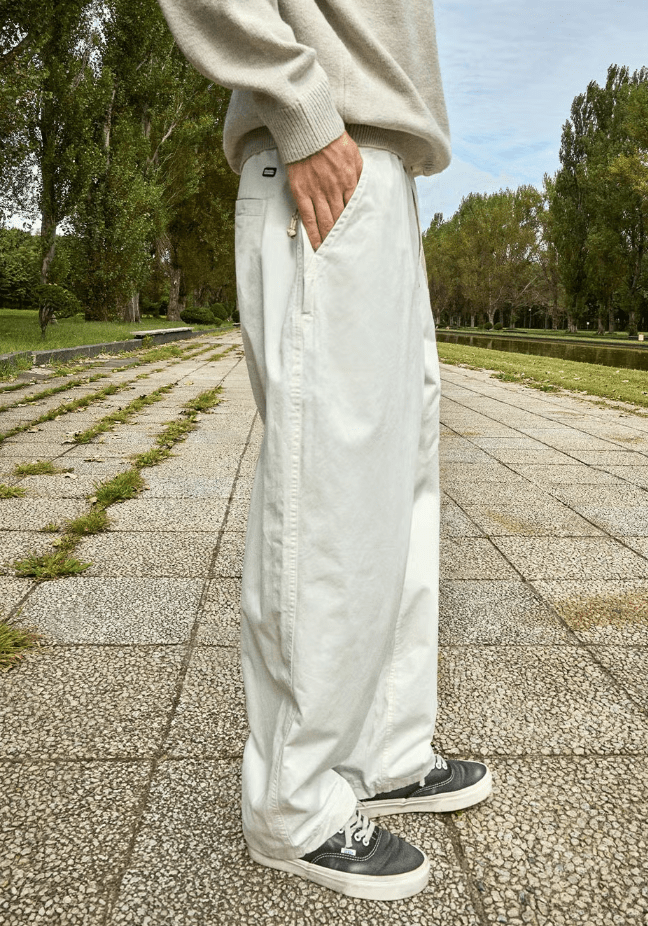 韓國直送Fluke Bandana Hidden Pocket Wide Chino Pants - HLY &amp; CHOCCICO