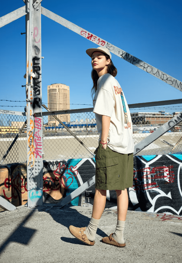 韓國直送Fluke Lipstop Cargo Half Pants - HLY &amp; CHOCCICO
