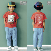 日本直送F.O.KIDS PEANUTS Collaboration Fade  Patterns  Tee HLY & CHOCCICO