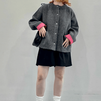 日本直送FREAK'S STORE Back Color Snap Knit Cardigan HLY & CHOCCICO