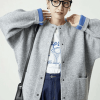 日本直送FREAK'S STORE Back Color Snap Knit Cardigan HLY & CHOCCICO