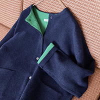 日本直送FREAK'S STORE Back Color Snap Knit Cardigan - HLY & CHOCCICO