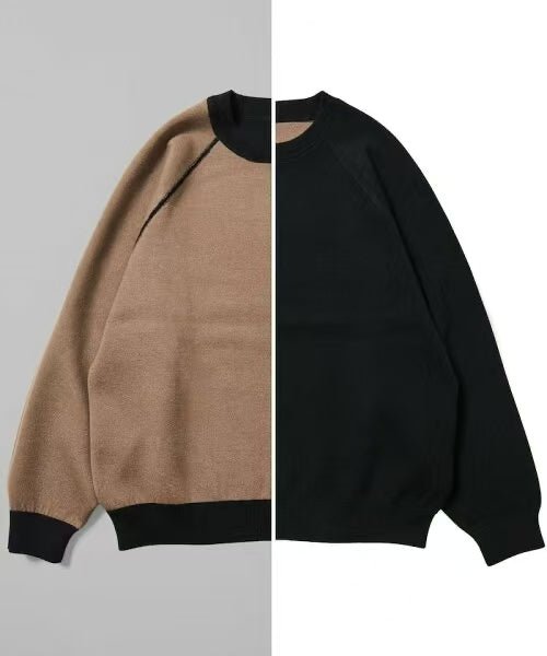 日本直送 [限量版]FREAK'S STORE Reversible Crew Neck Knit - HLY & CHOCCICO