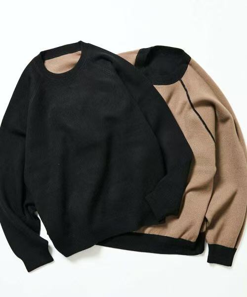 日本直送 [限量版]FREAK'S STORE Reversible Crew Neck Knit - HLY & CHOCCICO