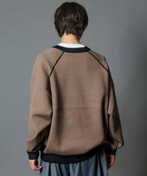 日本直送 [限量版]FREAK'S STORE Reversible Crew Neck Knit - HLY & CHOCCICO