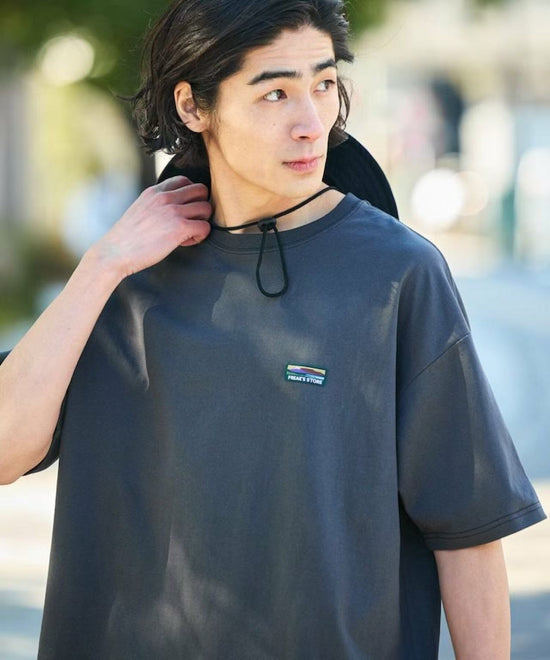 日本直送 FREAK'S STORE STORATECH Big Silhouette One Point Logo Crew Neck T-Shirt