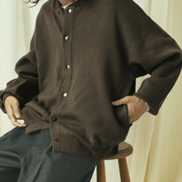 日本直送 限量版 FREAK'S STORE SweatLike Knit Crew Neck Snap Cardigan - HLY & CHOCCICO