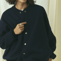 日本直送 限量版 FREAK'S STORE SweatLike Knit Crew Neck Snap Cardigan - HLY & CHOCCICO