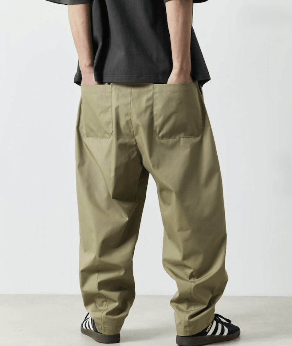 日本直送FREAK'S STORE Wide Silhouette Ankle Tuck Chef Pants HLY & CHOCCICO