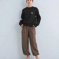 FRED PERRY logo embroidery crew neck sweatshirt HLY & CHOCCICO