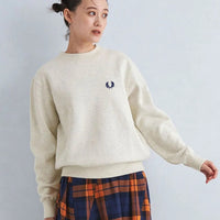 FRED PERRY logo embroidery crew neck sweatshirt HLY & CHOCCICO