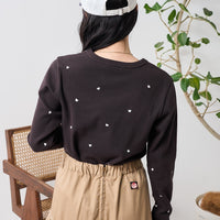 FS Mini Heart Embroidered Long Sleeve T-Shirt HLY & CHOCCICO