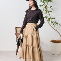 FS Mini Heart Embroidered Long Sleeve T-Shirt HLY & CHOCCICO