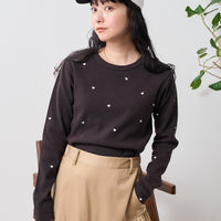 FS Mini Heart Embroidered Long Sleeve T-Shirt HLY & CHOCCICO