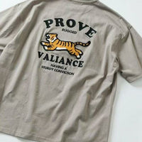 日本直送FS TIGER Big Silhouette Back Design Embroidery Crew Neck Tee HLY & CHOCCICO