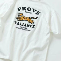 日本直送FS TIGER Big Silhouette Back Design Embroidery Crew Neck Tee HLY & CHOCCICO