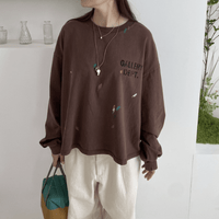 韓國直送Gallery Painted Sweatshirts HLY & CHOCCICO