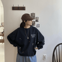 韓國直送Gallery Painted Sweatshirts HLY & CHOCCICO