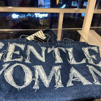 GentleWoman Signature Logo Canvas Tote Bag - Denim⭐ 要紙袋請備註📝 - HLY & CHOCCICO