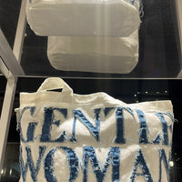 GentleWoman Signature Logo Canvas Tote Bag - Denim⭐ 要紙袋請備註📝 - HLY & CHOCCICO