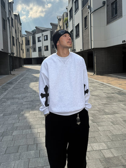 [Direct from Korea] PLUS 82 HIYA V-Vintage Sweat