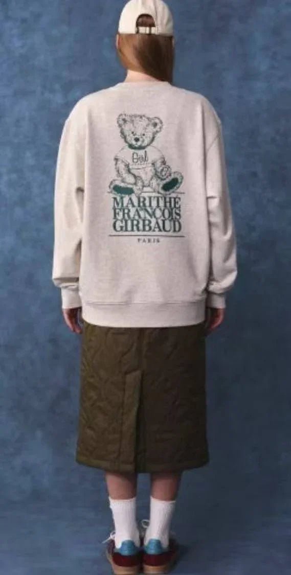 Girl x MFG Classic bear Logo Sweatshirt - HLY &amp; CHOCCICO