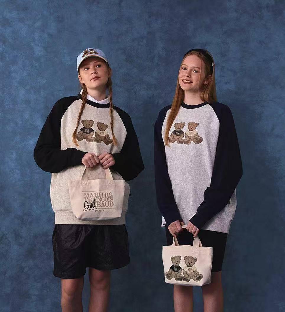 Girl x MFG Twin Bear Sweatshirt - HLY &amp; CHOCCICO