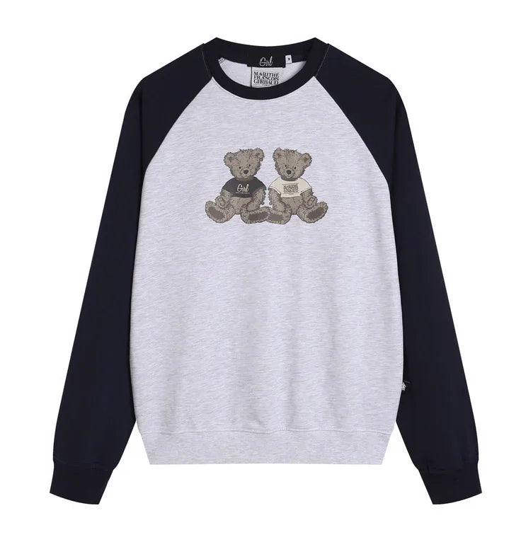 Girl x MFG Twin Bear Sweatshirt - HLY &amp; CHOCCICO